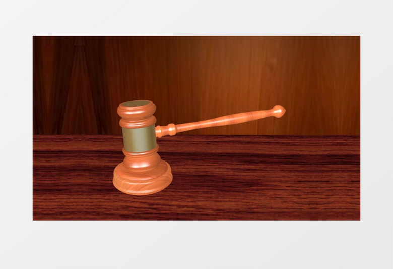 3D动态图法庭法官锤挥动视频素材