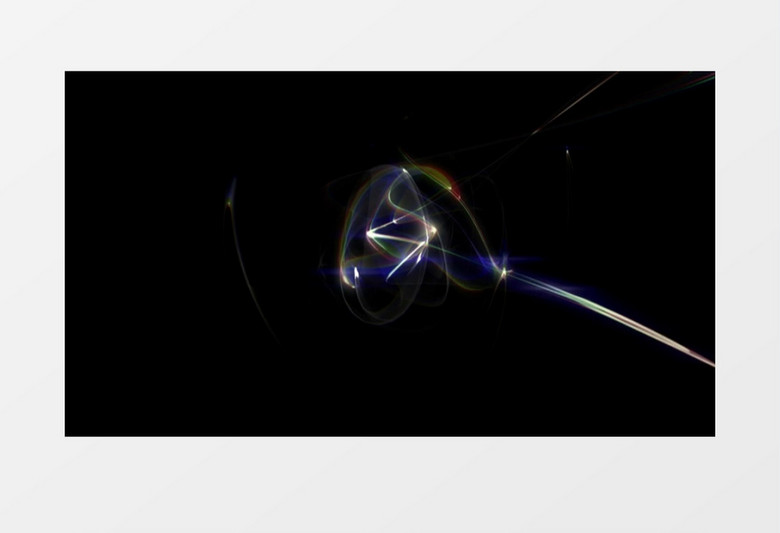 3D几何圆形旋转背景视频素材