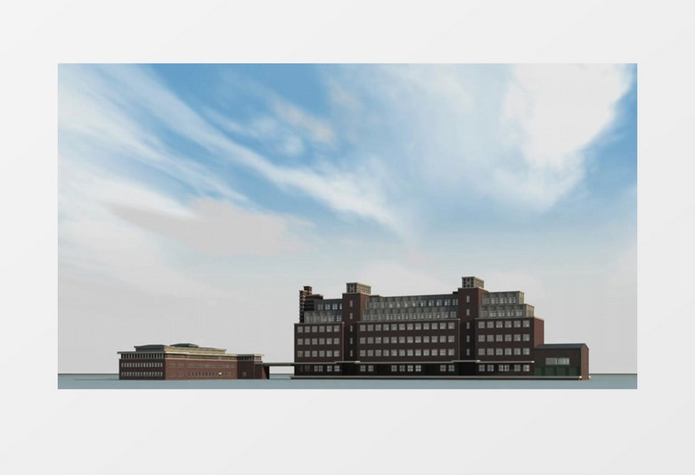 西班牙古建筑日出日落一天时间流逝视频素材