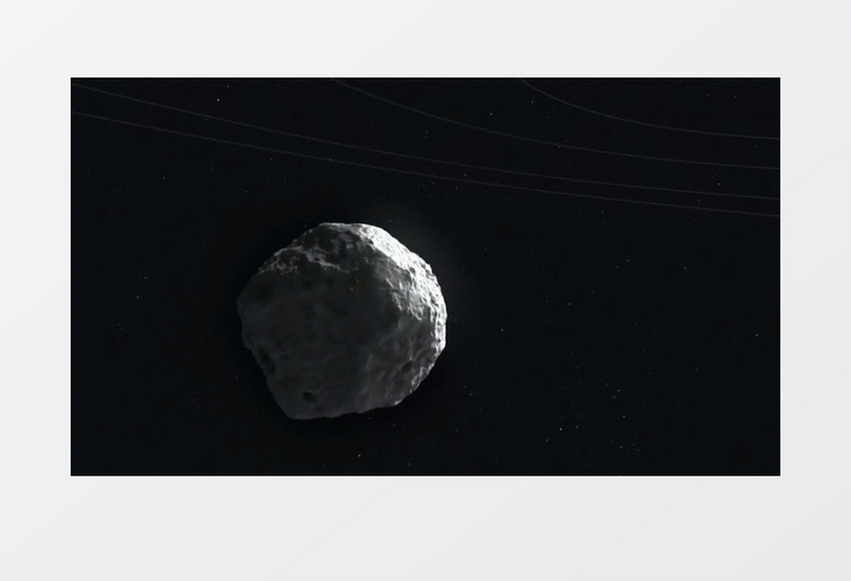 3D动画抽象模拟太空宇宙中行星彗星运动轨道视频素材