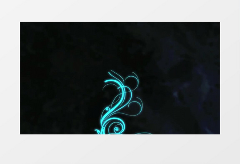 蓝色的鲜花蔓延伸展视频素材