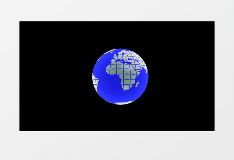 3D动画抽象宇宙地球地球仪演变平面地图视频素材