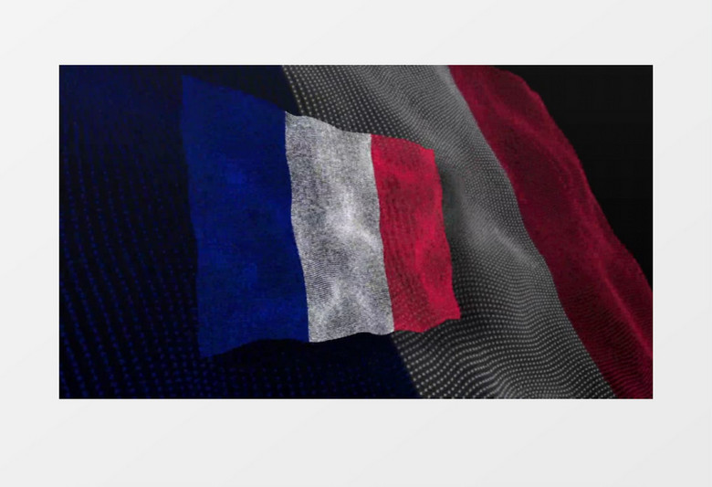 法国国旗视频素材