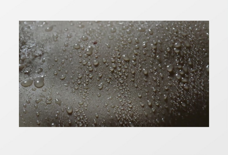 运动皮肤流汗水特写实拍视频素材