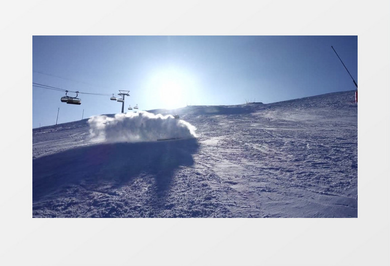 冬天户外运动滑雪活动实拍视频