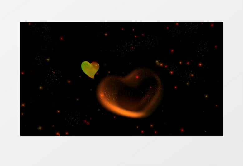 3D动画爱情爱情符号视频素材
