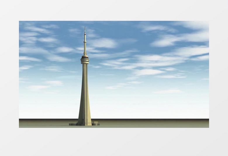 特效高清制作风起云涌下耸入云霄的铁塔视频素材