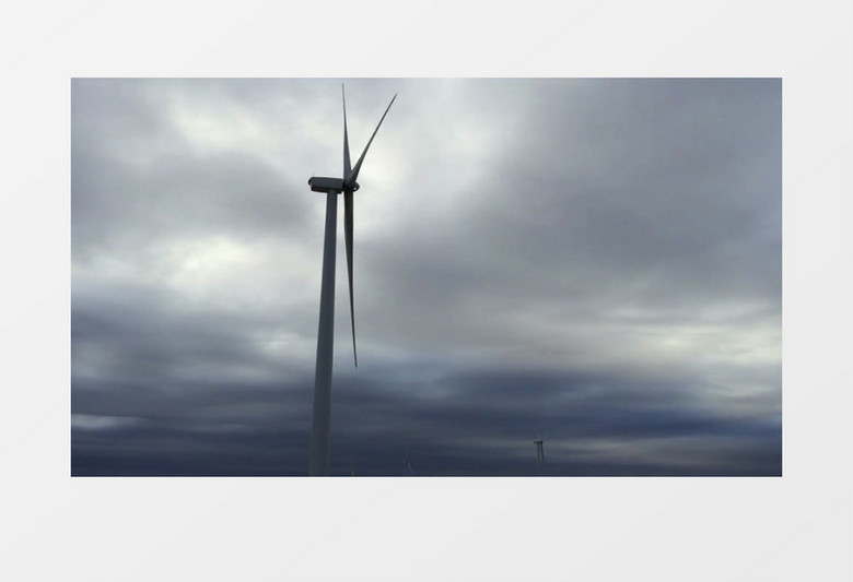 高清拍摄旋转风车发电机生成电能源实拍视频