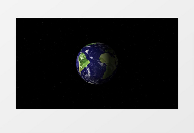 3D动画模拟抽象世界地球行星运行视频素材