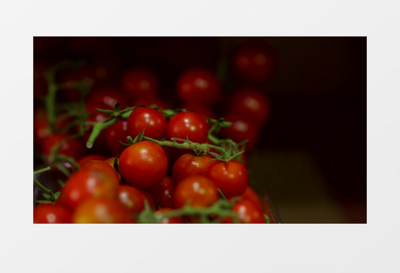 蔬菜市场蕃茄西红柿近距离高清实拍视频素材