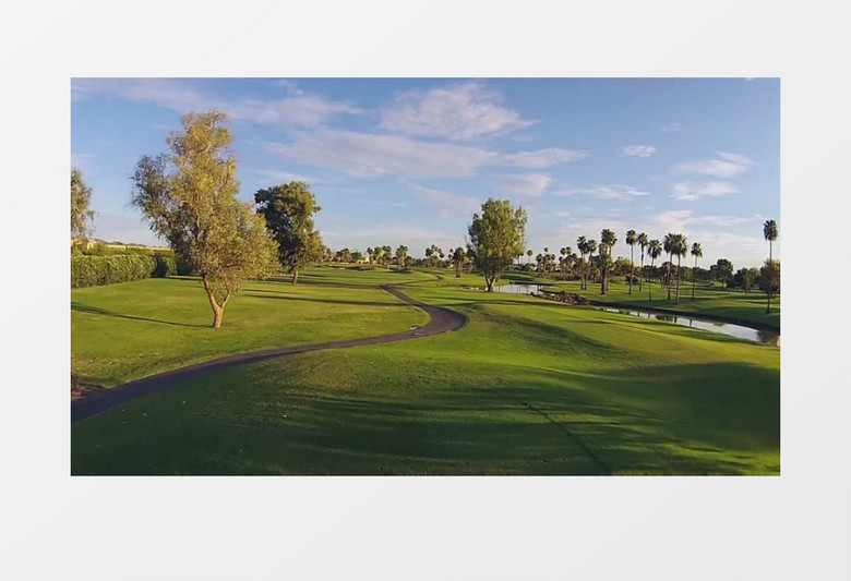 高尔夫球场草坪视频素材