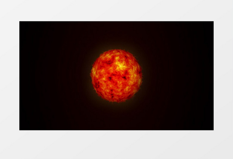 火红的太阳表面视频素材