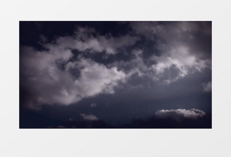 天空中的云彩实拍视频素材