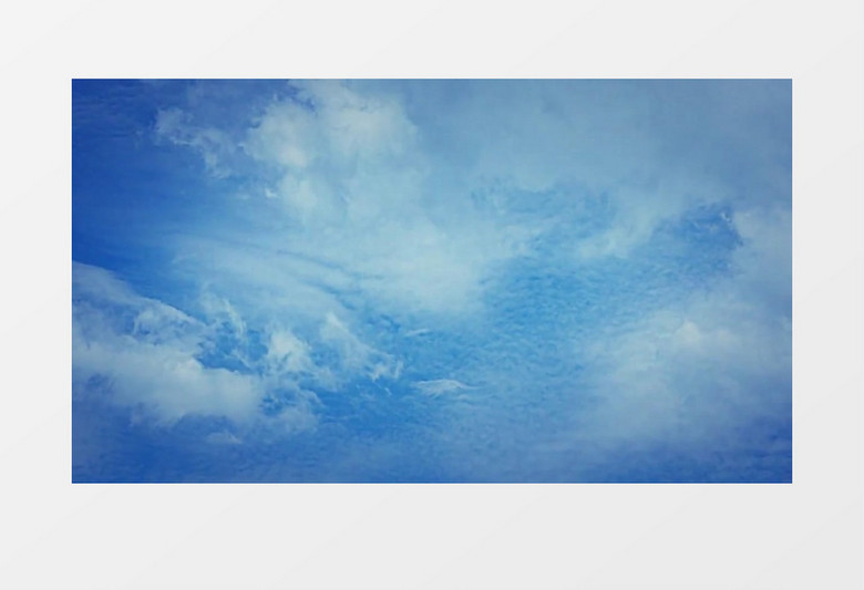 蓝蓝的天空滚动的白云实拍视频素材