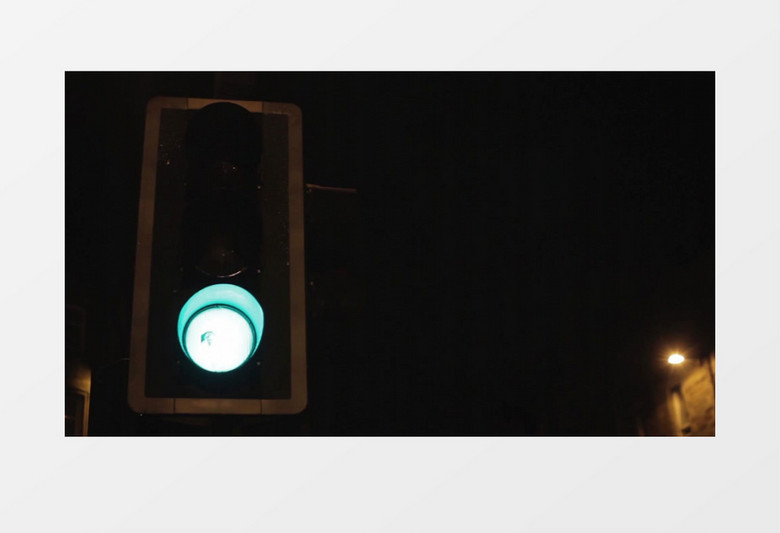英国的交通信号灯实拍视频