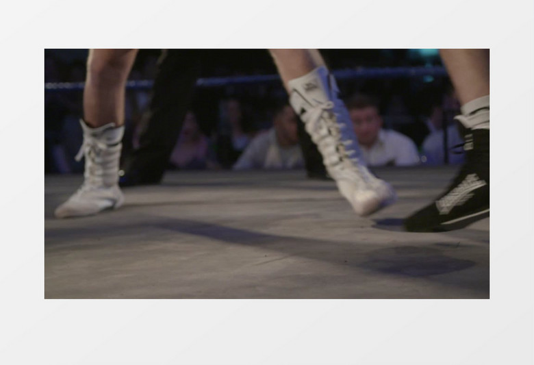 拳击手比赛中脚本运动近距离高清实拍视频素材