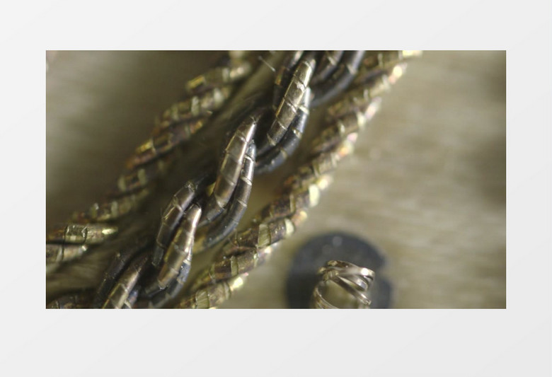 高清特写拍摄绳编编织工艺艺术品实拍视频素材