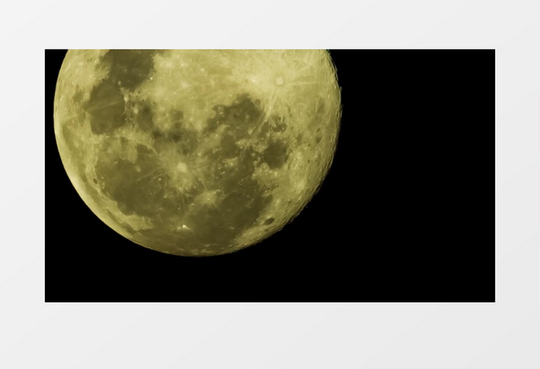 月球缓缓移动动态图视频素材