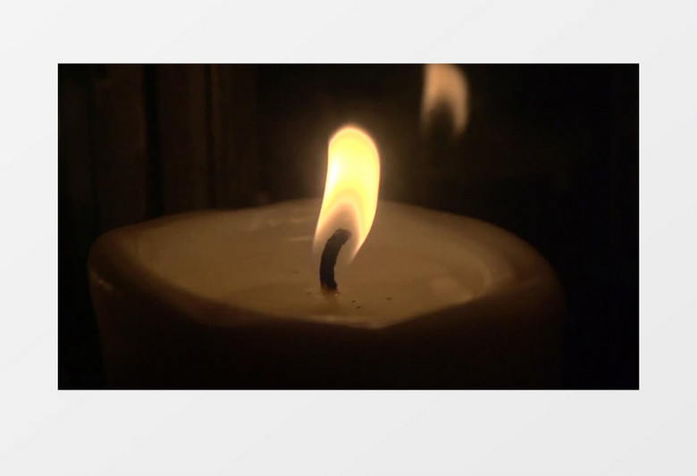 蜡烛燃烧实拍视频