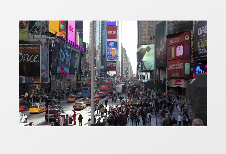 美国纽约城中心实拍视频