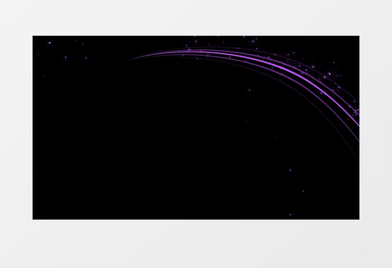 黑色的背景下紫色的线条循环视频素材