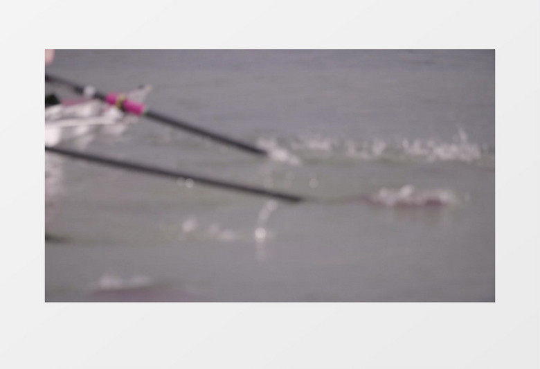 团队划船时船桨的各种动态实拍视频素材