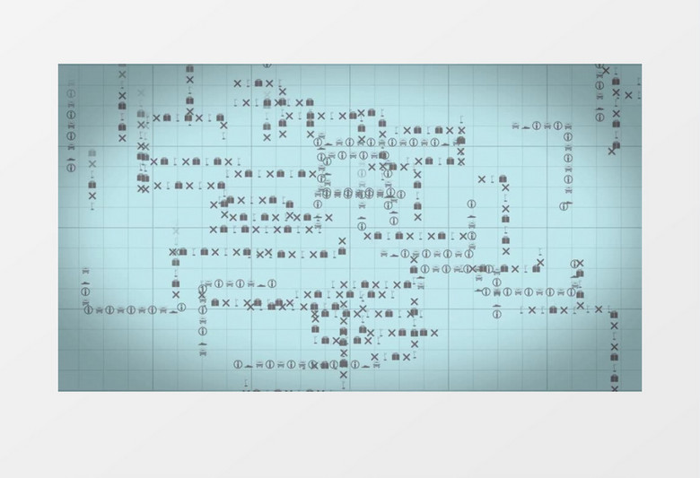 网格状移动的代码符号动画视频素材