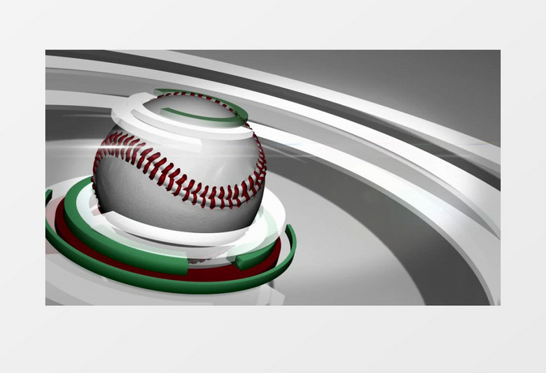 循环纺纱垒球或棒球特写视频素材