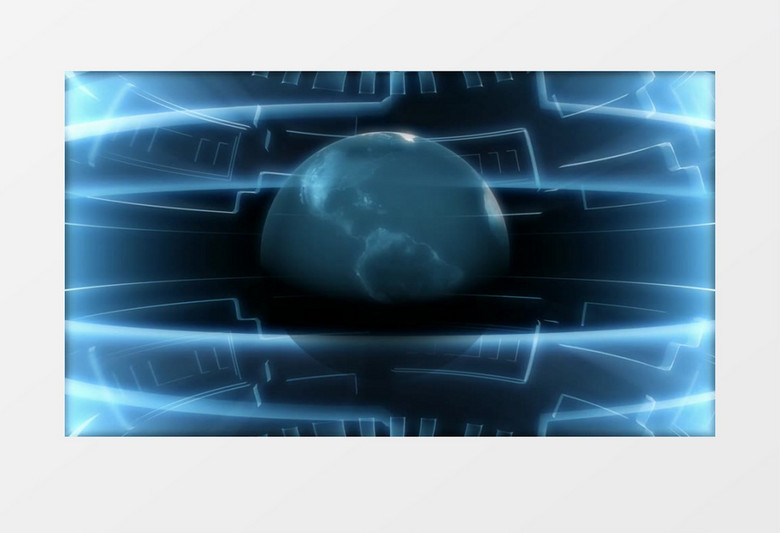 旅游旅行蓝色银河气氛世界动画背景视频