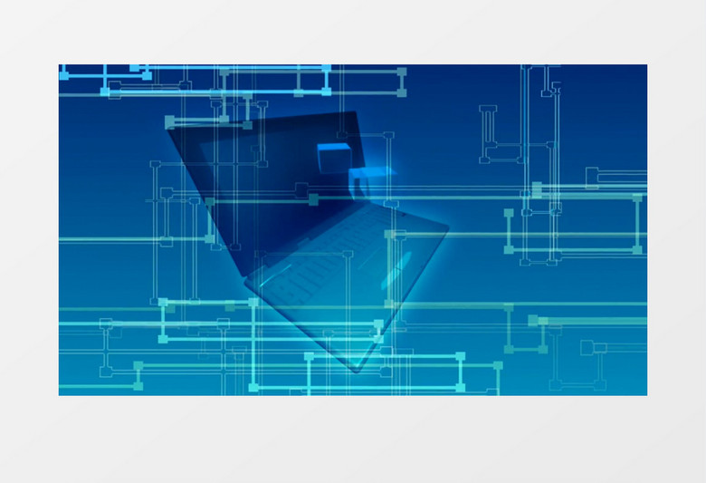 Pc笔记本电脑技术全息图背景视频