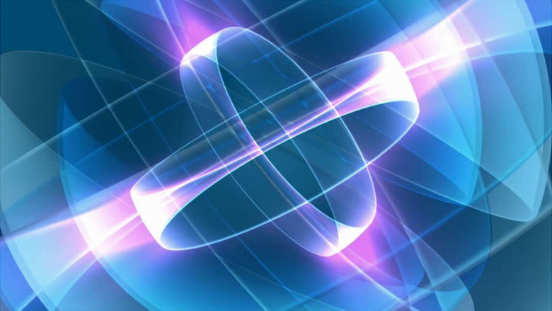 现代化立体环状旋转式蓝色背景mp4视频素材下载_mp4格式_熊猫办公