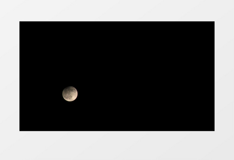 月球缓缓升起视频素材