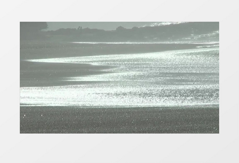 海面波光粼粼的实拍视频MP4