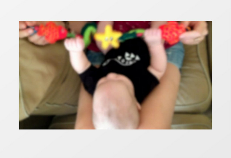 家长和小朋友一起玩耍实拍视频MP4