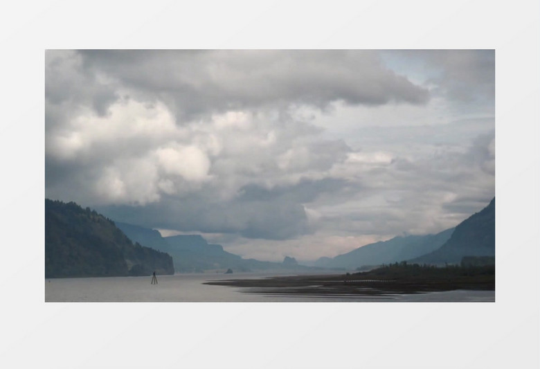 变幻莫测的云层实拍视频MP4