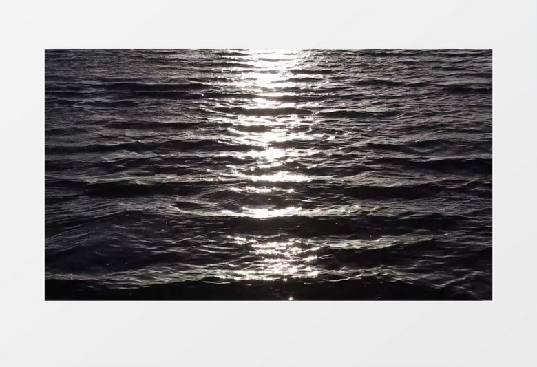 阳光照射下的海洋实拍视频素材