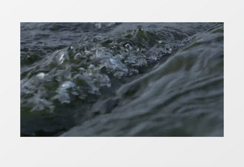特写近距离拍摄户外小溪湖水流动实拍视频素材