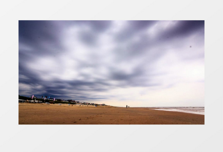 海边风云变幻的天气实拍视频素材