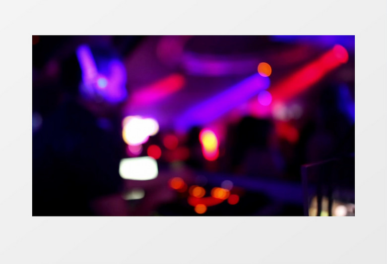 俱乐部夜总会酒吧DJ师实拍视频素材