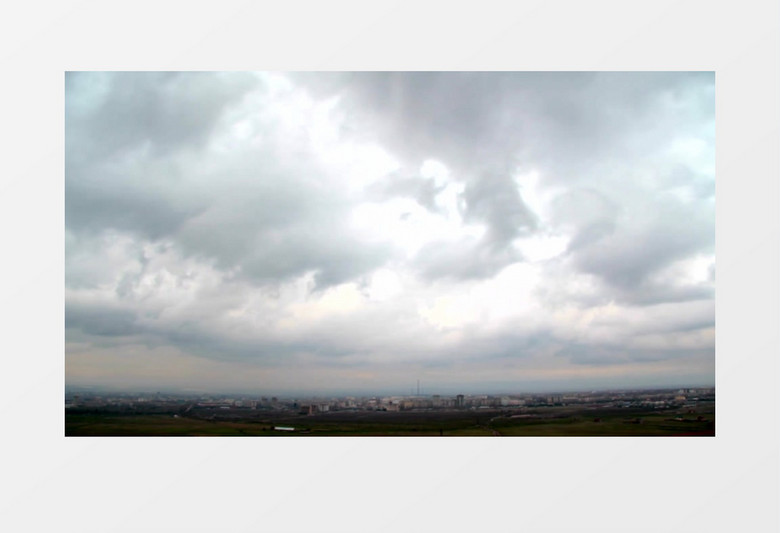 城市吉尔吉斯斯坦天空白云实拍视频素材