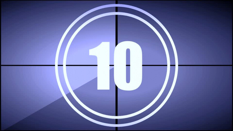 动画电影胶片倒计时器视频素材