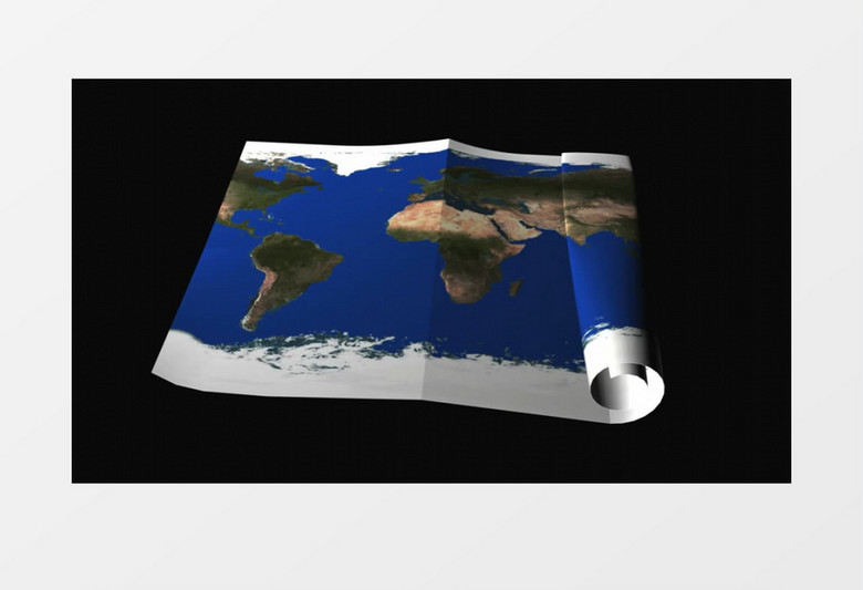 世界地图旋转展示视频素材