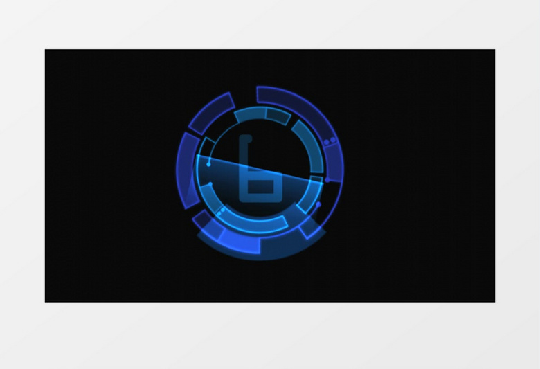 快速的蓝色倒计时定时器视频素材