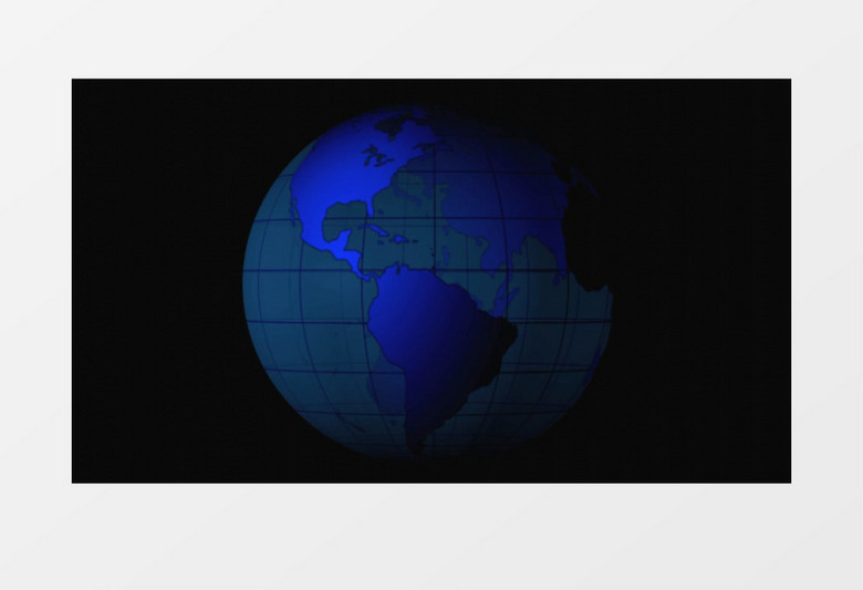 旋转的地球模型动画视频素材