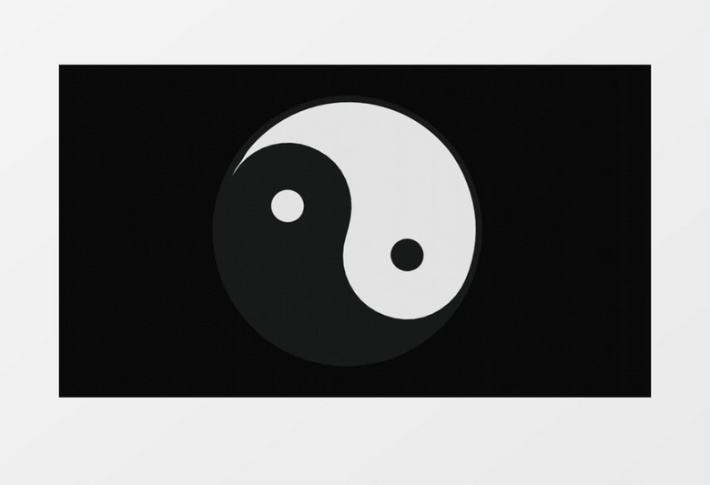 旋转的八卦图视频素材