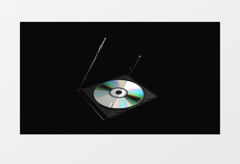 一个正在旋转的VCD碟片视频素材