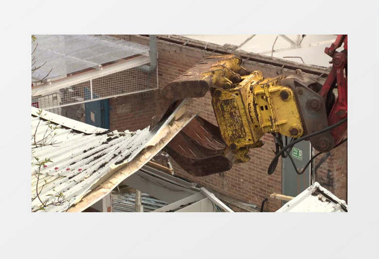 屋顶拆除挖掘机