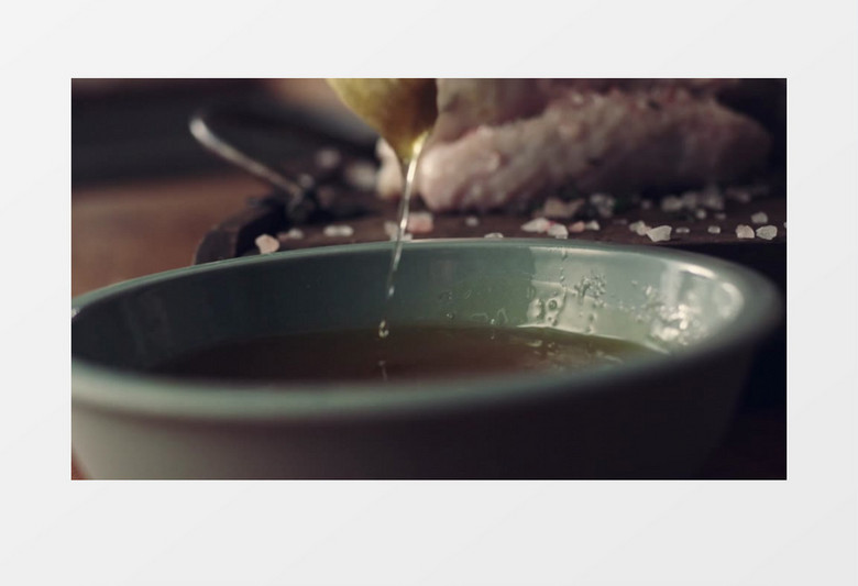 食物烹饪制作过程偏单实拍视频素材
