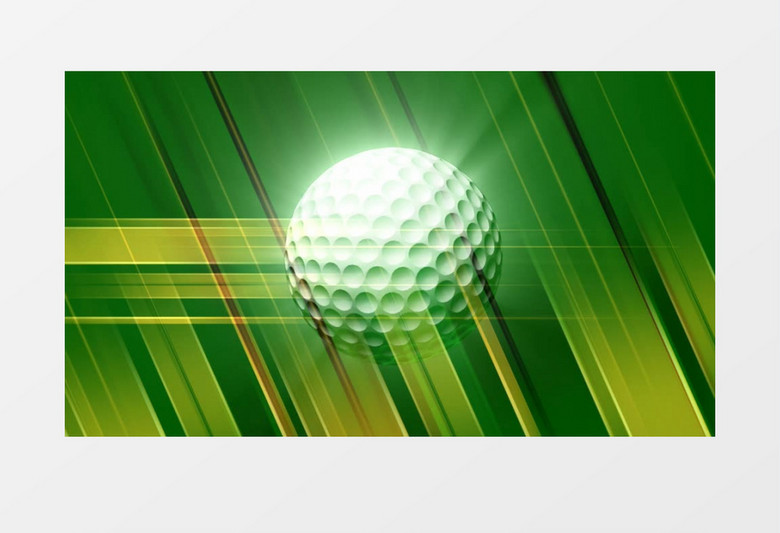 绚丽的高尔夫球动画效果视频素材