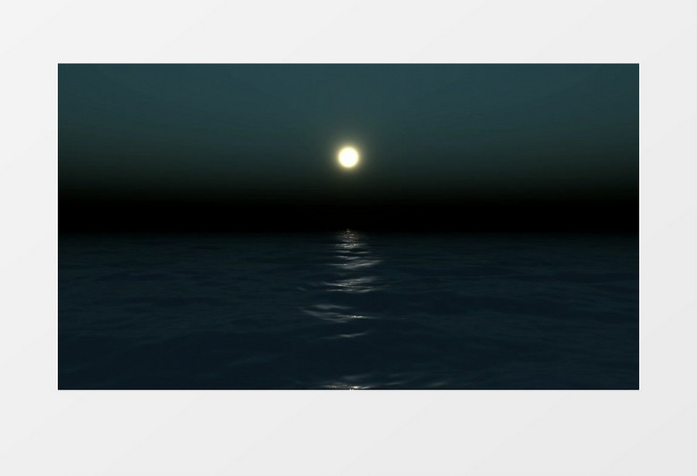 海上生明月的美好景象视频素材